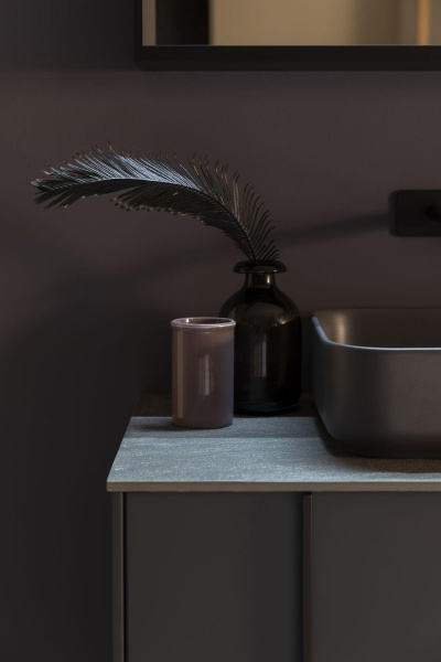 Раковина накладная прямоугольная Allen Brau Fantasy 4.11021.AN керамика цвет антрацит