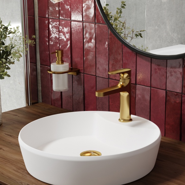 Смеситель для раковины Wasserkraft Havel 3603 золото