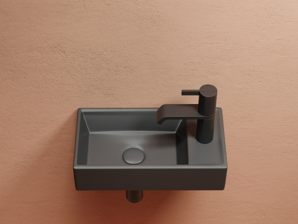 Раковина подвесная прямоугольная Ceramica Nova Element CN6051LMDH фарфор цвет темно-серый матовый