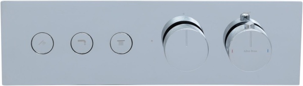 Смеситель для душа на 3 выхода Allen Brau Liberty 5.33003-00 встраиваемый в стену 
с термостатом хром
