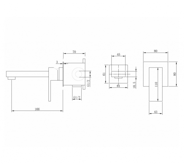 Смеситель для раковины Abber Daheim AF8212SP сатин