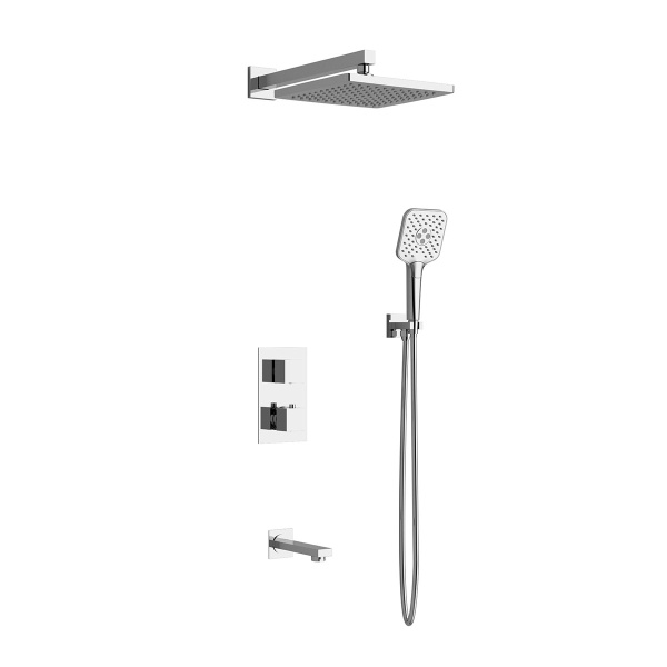 Душевая система со смесителем Vincea Next VSFW-1N3TCH монтаж встраиваемая в стену с термостатом хром
