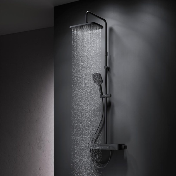 Душевая система со смесителем Am.Pm Func F078F222 монтаж настенная с термостатом черный