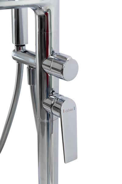 Смеситель для ванны Cezares Comfort COMFORT-VDP-01 напольный 
без термостата хром