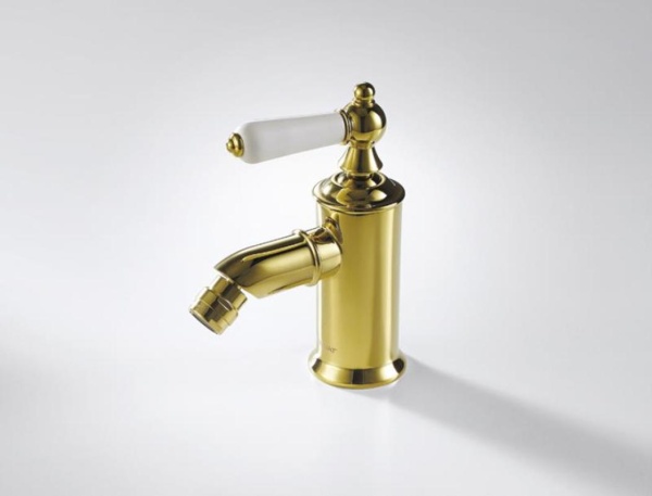 Смеситель для биде Bravat Art F375109G латунь золото