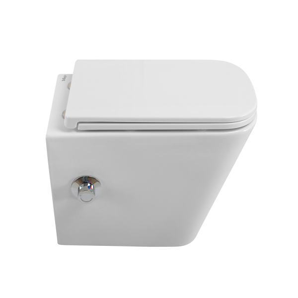 Унитаз подвесной BelBagno Due DUE BB3103CHR-BS/SC Rimless фаянс белый