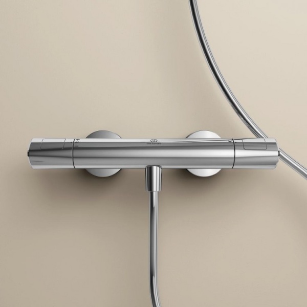 Смеситель для душа Ideal Standard Ceratherm 100 new A7229AA настенный 
с термостатом хром