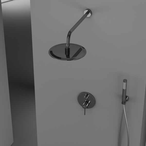 Душевая система со смесителем Sancos Select SC3003CH монтаж встраиваемая  в стену без термостата хром