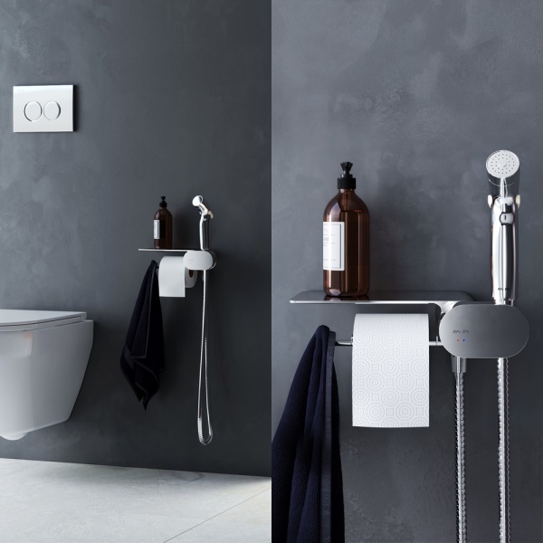 Гигиенический душ Am.Pm Like F0202600 встраиваемый в стену хром