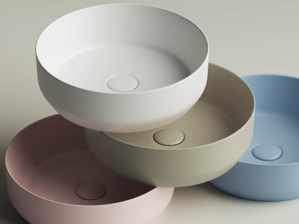 Раковина накладная круглая Ceramica Nova Element CN6022MW фарфор цвет белый матовый