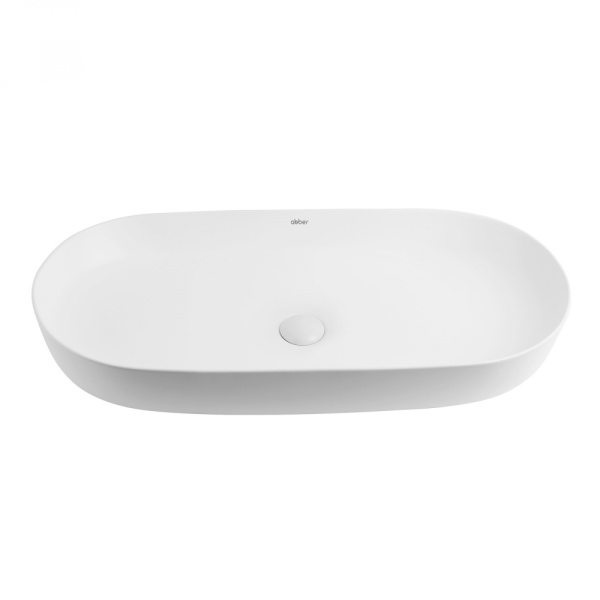 Раковина  овальная Abber Bequem AC2110MW фаянс цвет белый матовый