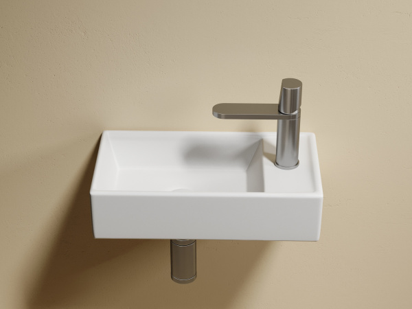 Раковина подвесная прямоугольная Ceramica Nova Element CN6051LMW фарфор цвет белый матовый