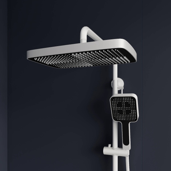 Душевая система со смесителем RGW Shower Panels 51140135-03 монтаж настенная с термостатом белый