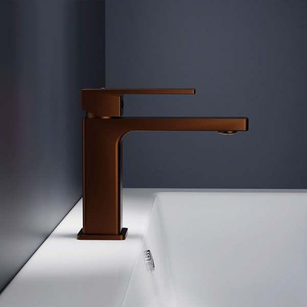 Смеситель для раковины Damixa Gala 530210500 розовое золото матовое