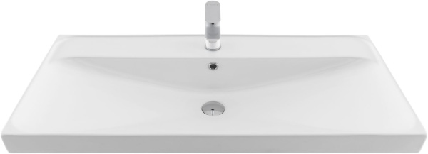 Раковина мебельная прямоугольная Aquanet Flash 00333270 керамика цвет белый