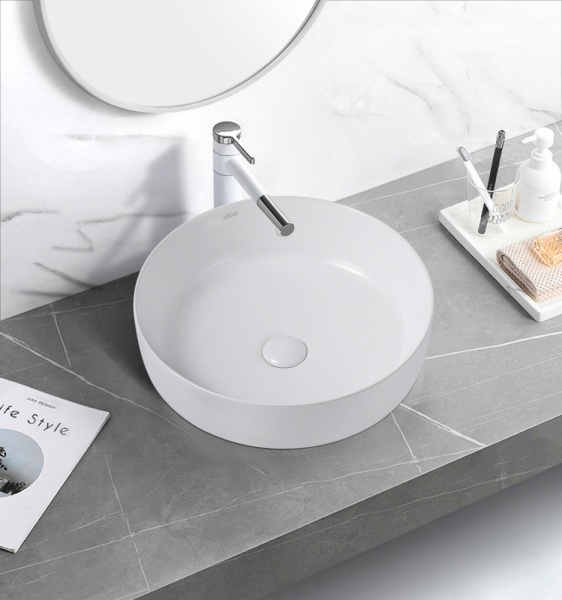 Раковина  круглая Abber Bequem AC2100 керамика цвет белый