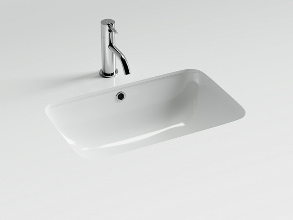 Раковина встраиваемая снизу прямоугольная Ceramica Nova Element CN7018 фарфор цвет белый
