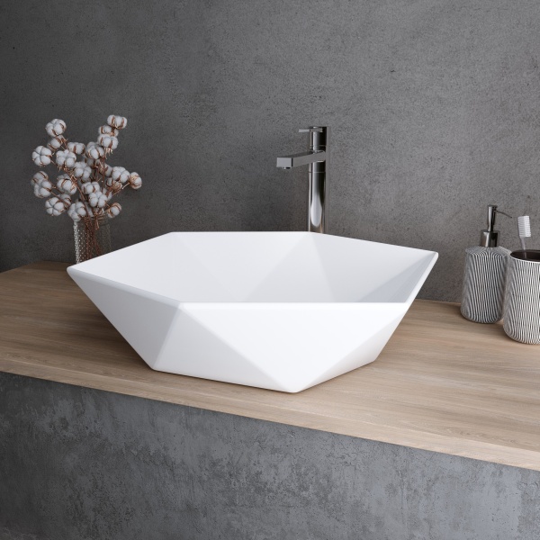 Раковина  нестандартная Grossman  GR-3029 фаянс цвет белый