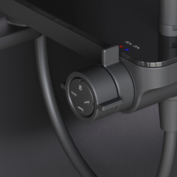 Душевая система со смесителем Am.Pm Like F0780722 монтаж настенная без термостата черный