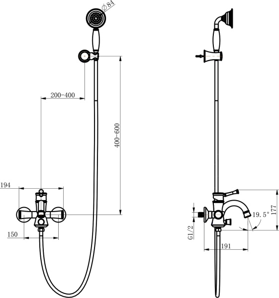 Смеситель  Lemark Peretto LM6302RB  
 