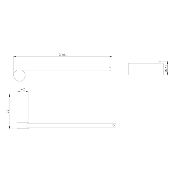 Полотенцедержатель Raiber Graceful RPB-80004 