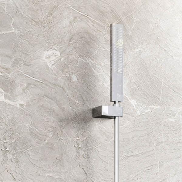 Душевая система со смесителем Vincea  VSFW-2F11TCH монтаж встраиваемая в стену с термостатом хром