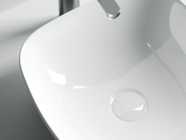 Раковина накладная квадратная  Ceramica Nova Element CN5006 фарфор цвет белый