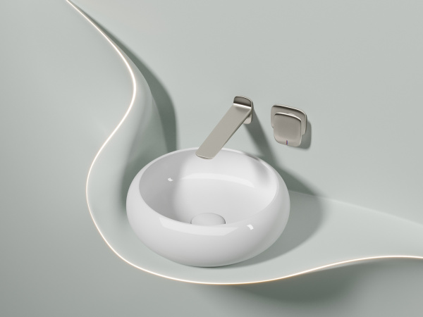 Раковина накладная круглая Ceramica Nova Element CN6050 фарфор цвет белый