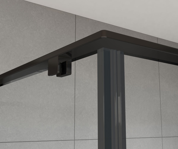 Душевой угол Vincea Arno VSR-1A9012CLB прямоугольный 120x90 стекла прозрачные, профиль черный