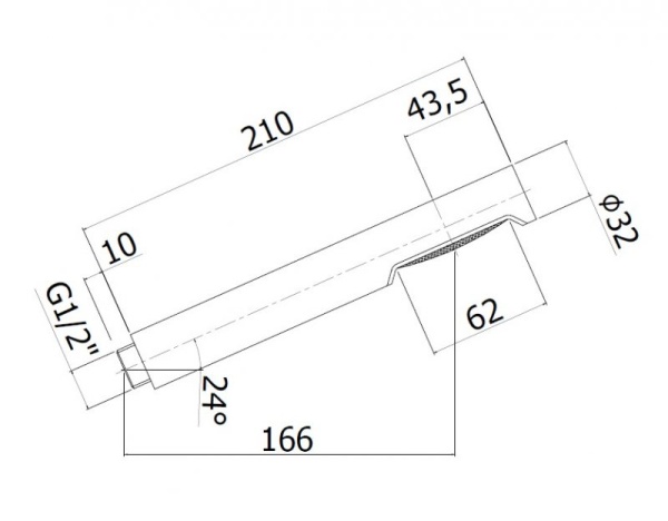 Лейка для душа Cezares Czr CZR-B-D1F-ST satinox 