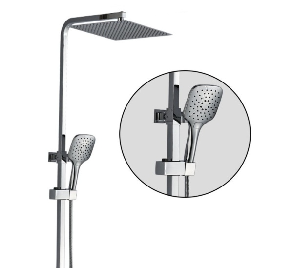 Душевая система со смесителем ALMAes Tena TVZ-1826 монтаж настенная без термостата хром
