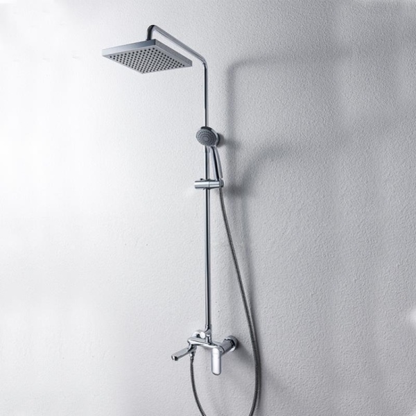 Душевая система со смесителем Bravat Opal F6125183CP-A-RUS монтаж настенная без термостата хром