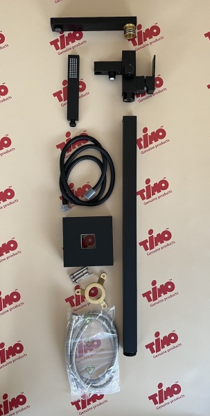 Смеситель для ванны Timo Selene 2200/03Y-CR напольный 
без термостата черный матовый