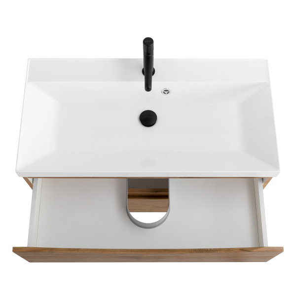 Тумба под раковину подвесная BelBagno Marino MARINO-900-2C-SO-RN-P 90 см  2 ящика цвет Rovere Nature 