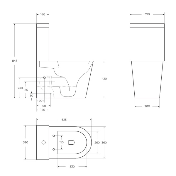Чаша напольного унитаза BelBagno Flay-R BB2149CP-TOR цвет белый