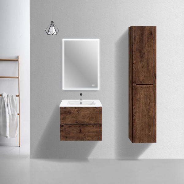 Тумба  подвесная Vincea Mia Slim VMC-2MC600S1RW 60 см  2 ящика цвет R.Wood 