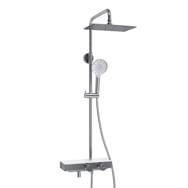 Душевая система со смесителем Wasserkraft  A113.069.127.CH Thermo монтаж настенная с термостатом хром