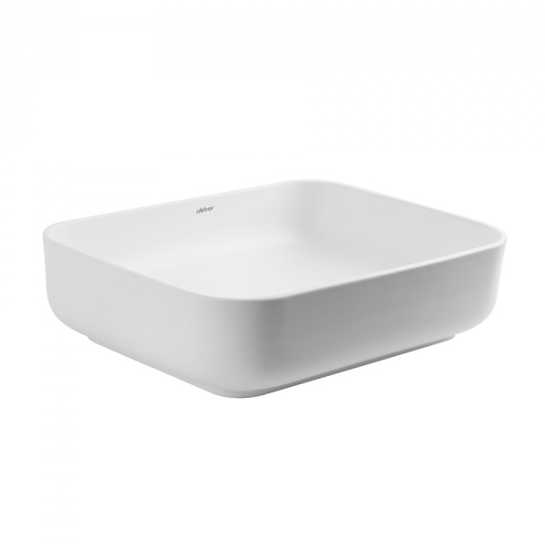 Раковина  прямоугольная Abber Rechteck AC2202MW фаянс цвет белый матовый