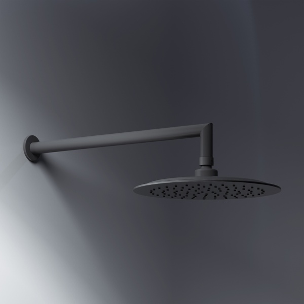 Душевая система со смесителем Damixa Scandinavian Pure 936520300 монтаж встраиваемая в стену без термостата черный