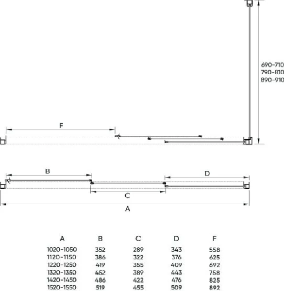 Душевой угол Veconi RV031-12080-01-C5 120x80