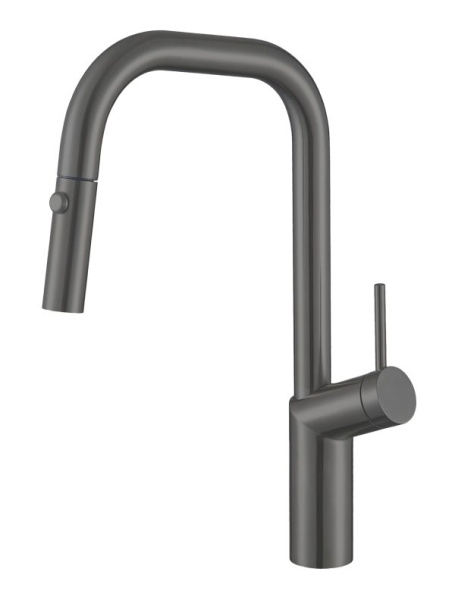 Смеситель для кухни Vincea  VKF-107GM без подключения к фильтру вороненая сталь