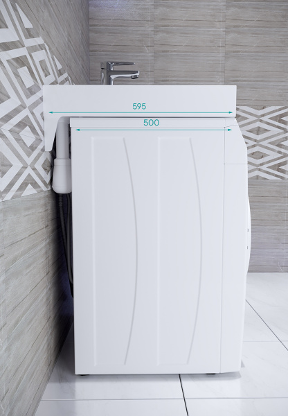 Раковина подвесная квадратная  Paulmark Winken PM740431 литьевой мрамор цвет белый