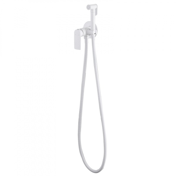 Гигиенический душ Abber Weiss Insel AF8025W встраиваемый в стену белый матовый