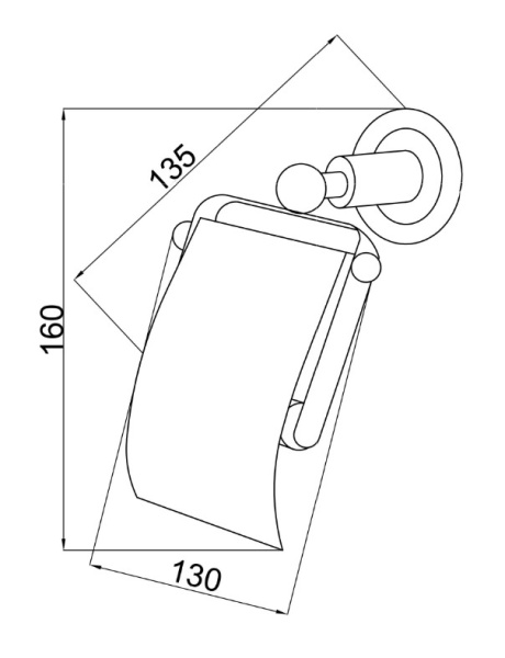 Держатель для туалетной бумаги Boheme Murano 10901-W-BR настенный Bronze