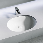 Раковина встраиваемая снизу овальная Ceramica Nova Element CN6076 фарфор цвет белый