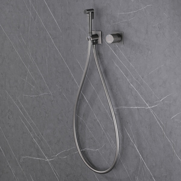 Гигиенический душ Abber Rund AF8725NG встраиваемый в стену никель