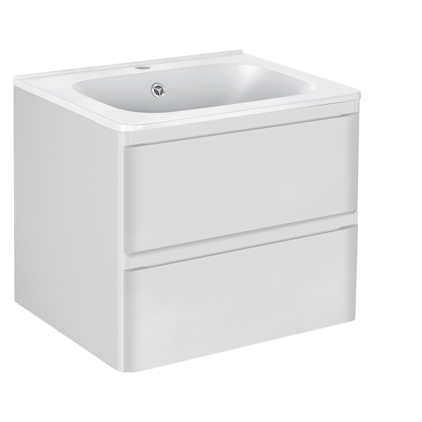 Тумба  подвесная Vincea Vico VMC-2V600GW 60 см  2 ящика цвет G.White 