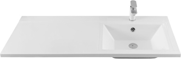 Раковина над стиральной машиной мебельная прямоугольная Aquanet Персона 00168174 литьевой мрамор цвет белый