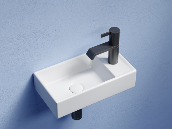 Раковина подвесная прямоугольная Ceramica Nova Element CN6051L фарфор цвет белый