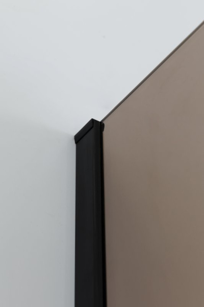 Душевая дверь распашная Cezares Slider SLIDER-B-1-90/100-BR-NERO 90-100 см стекла бронза профиль черный матовый